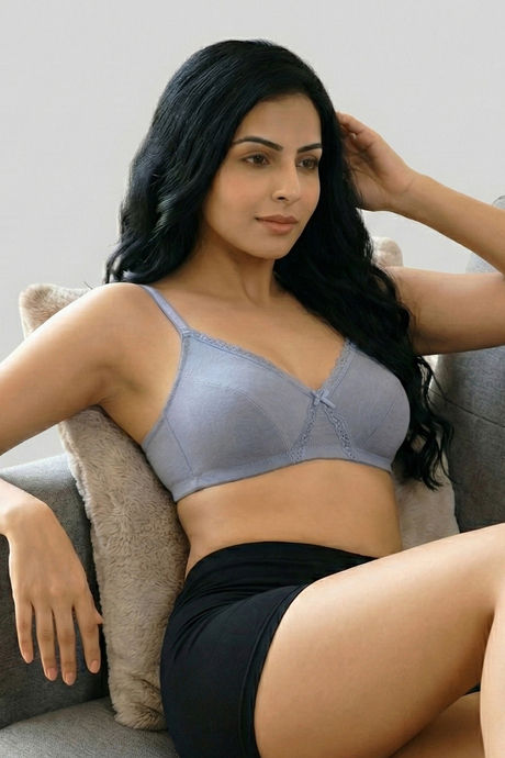 Zivame Double Layered Non Wired 3/4th Coverage Tshirt Bra - Blue Blizzard — image 5